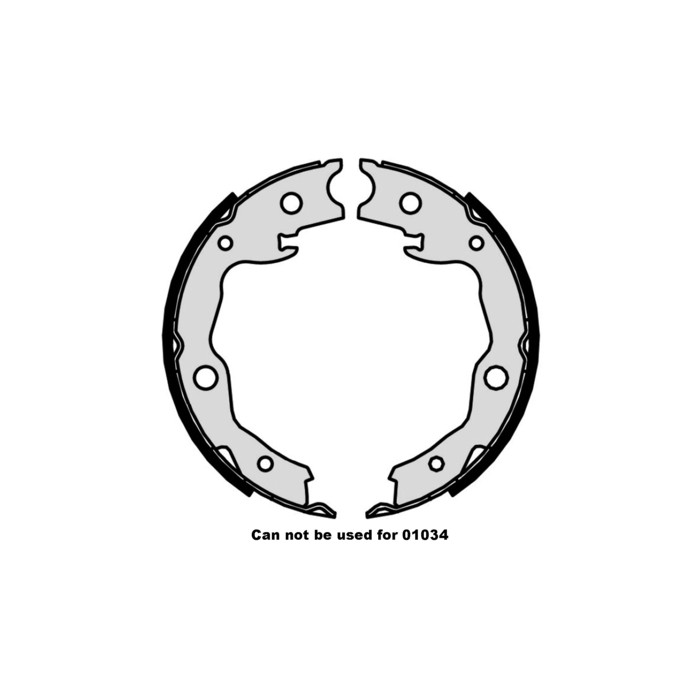 BREMBO Bremsbackensatz, Feststellbremse S56545