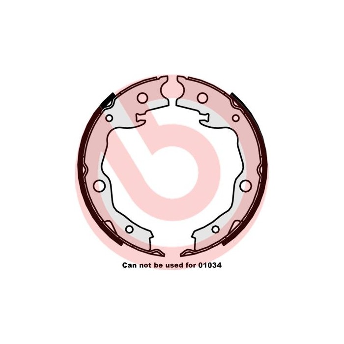 BREMBO Bremsbackensatz, Feststellbremse S56545