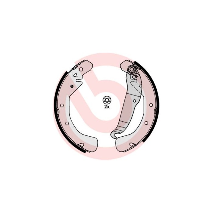 BREMBO Bremsbackensatz S59517