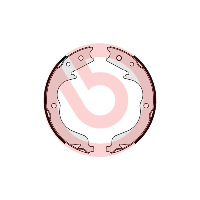 BREMBO Bremsbackensatz, Feststellbremse S61542