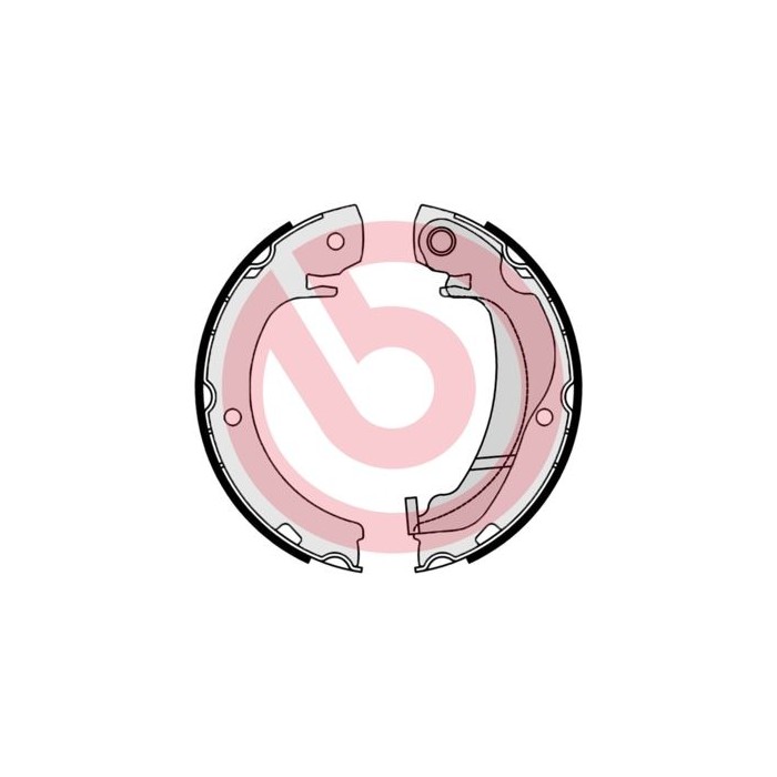 BREMBO Bremsbackensatz, Feststellbremse S83561