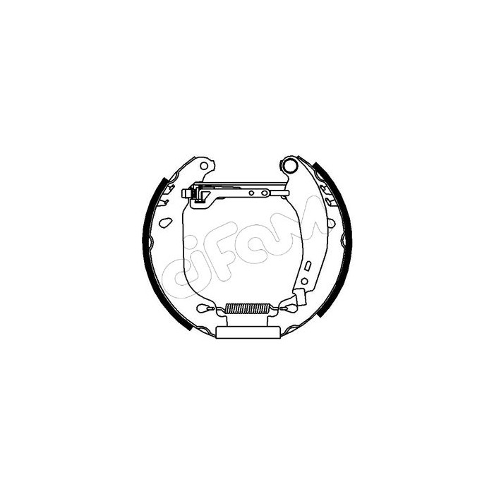 CIFAM Vermontierter kit Bremsbackensatz 151-021
