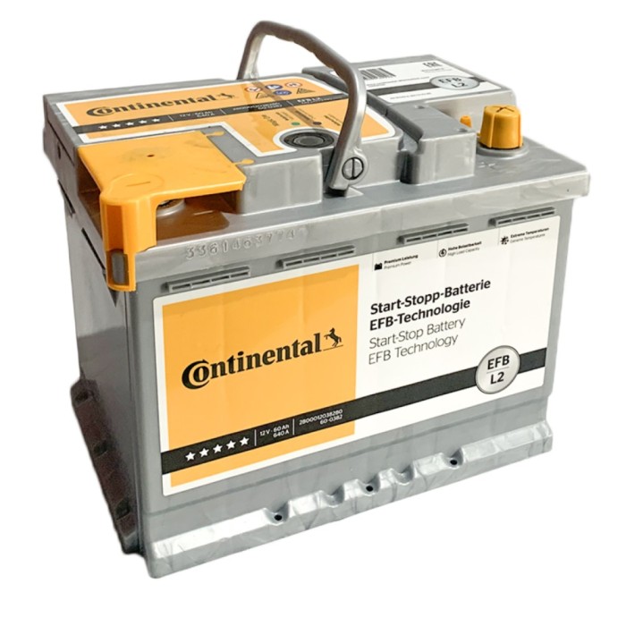 Starterbatterie Continental, Start Stop 60ah 560a