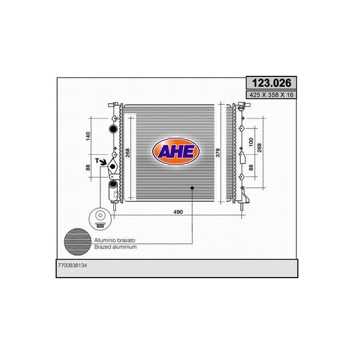 AHE Kühler, Motorkühlung 123.026