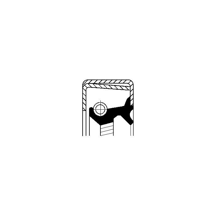 CORTECO Wellendichtring, Automatikgetriebe 12014316B
