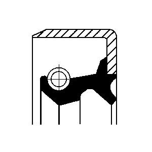 CORTECO Wellendichtring, Differential 19027838B