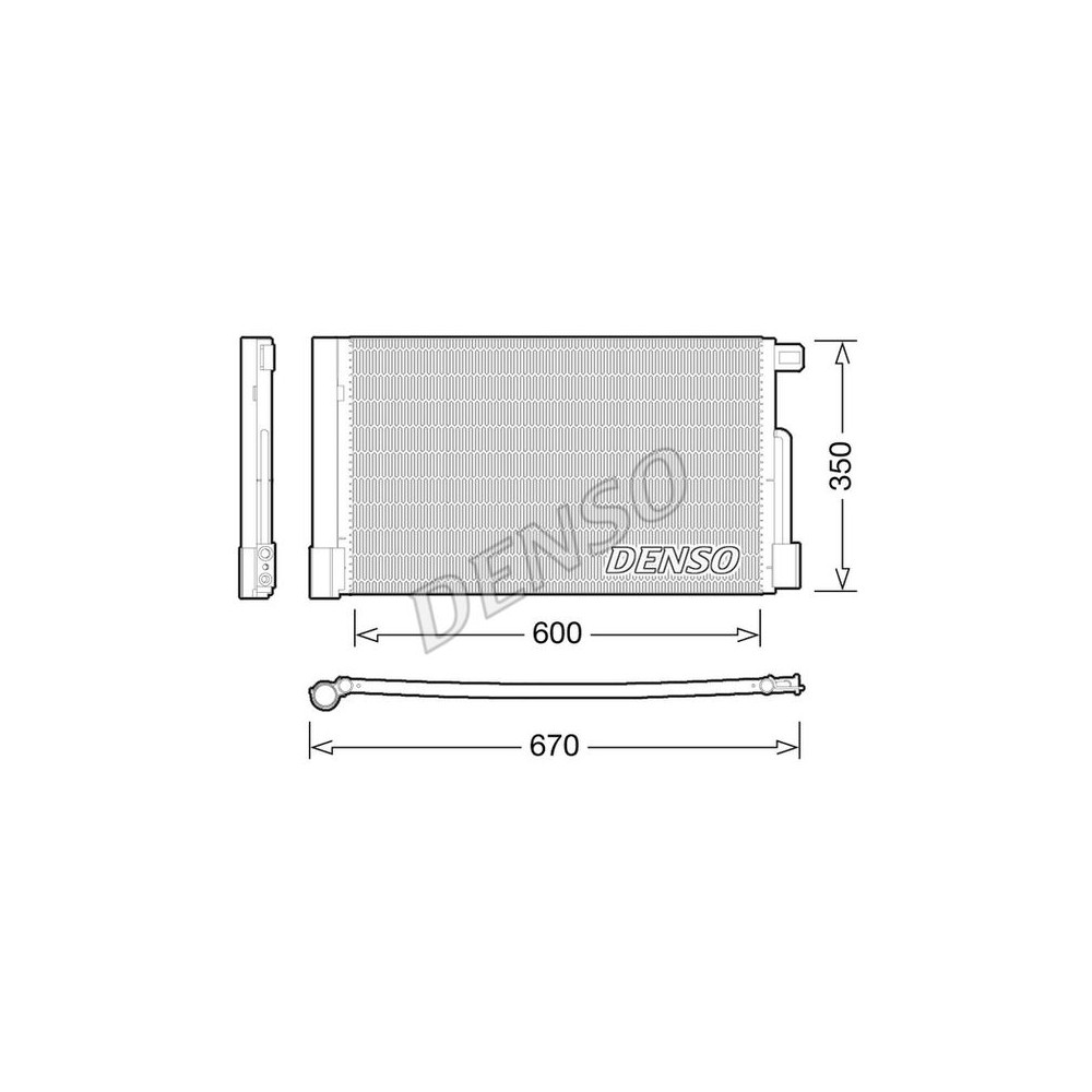 DENSO Kondensator, Klimaanlage DCN01004