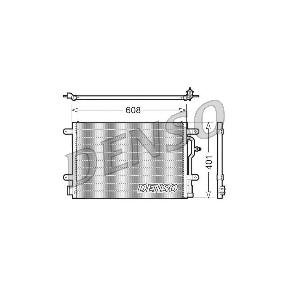 DENSO Kondensator, Klimaanlage DCN02012