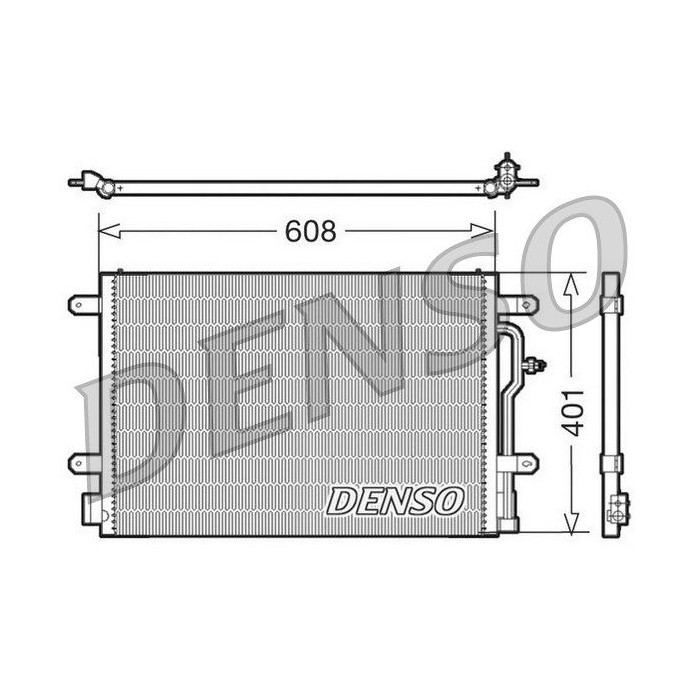 DENSO Kondensator, Klimaanlage DCN02012