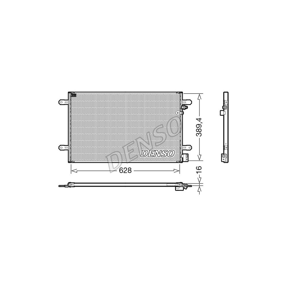 DENSO Kondensator, Klimaanlage DCN02037