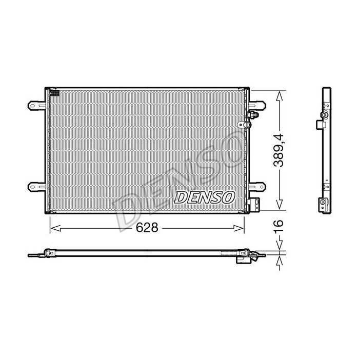 DENSO Kondensator, Klimaanlage DCN02037