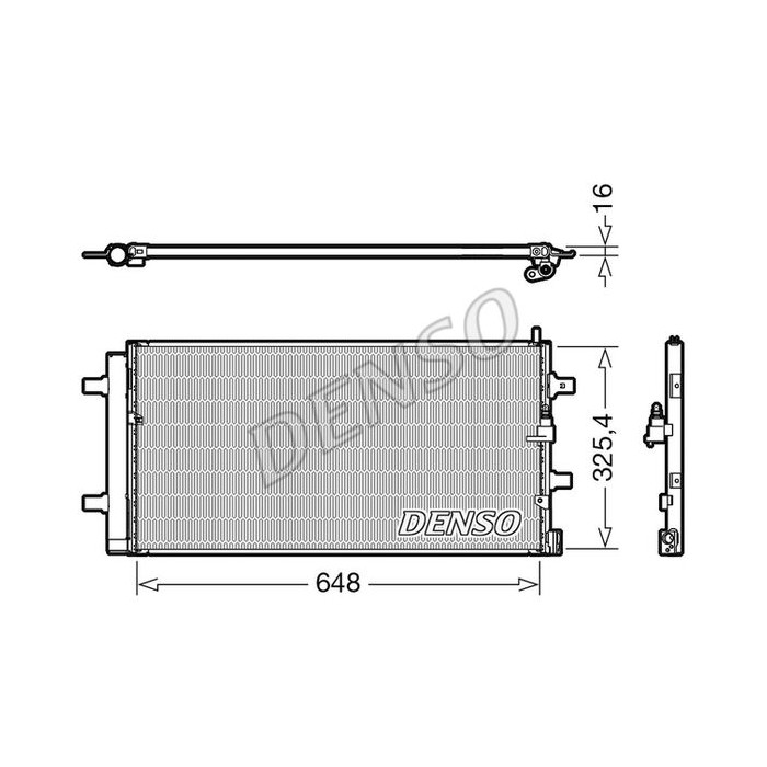 DENSO Kondensator, Klimaanlage DCN02040