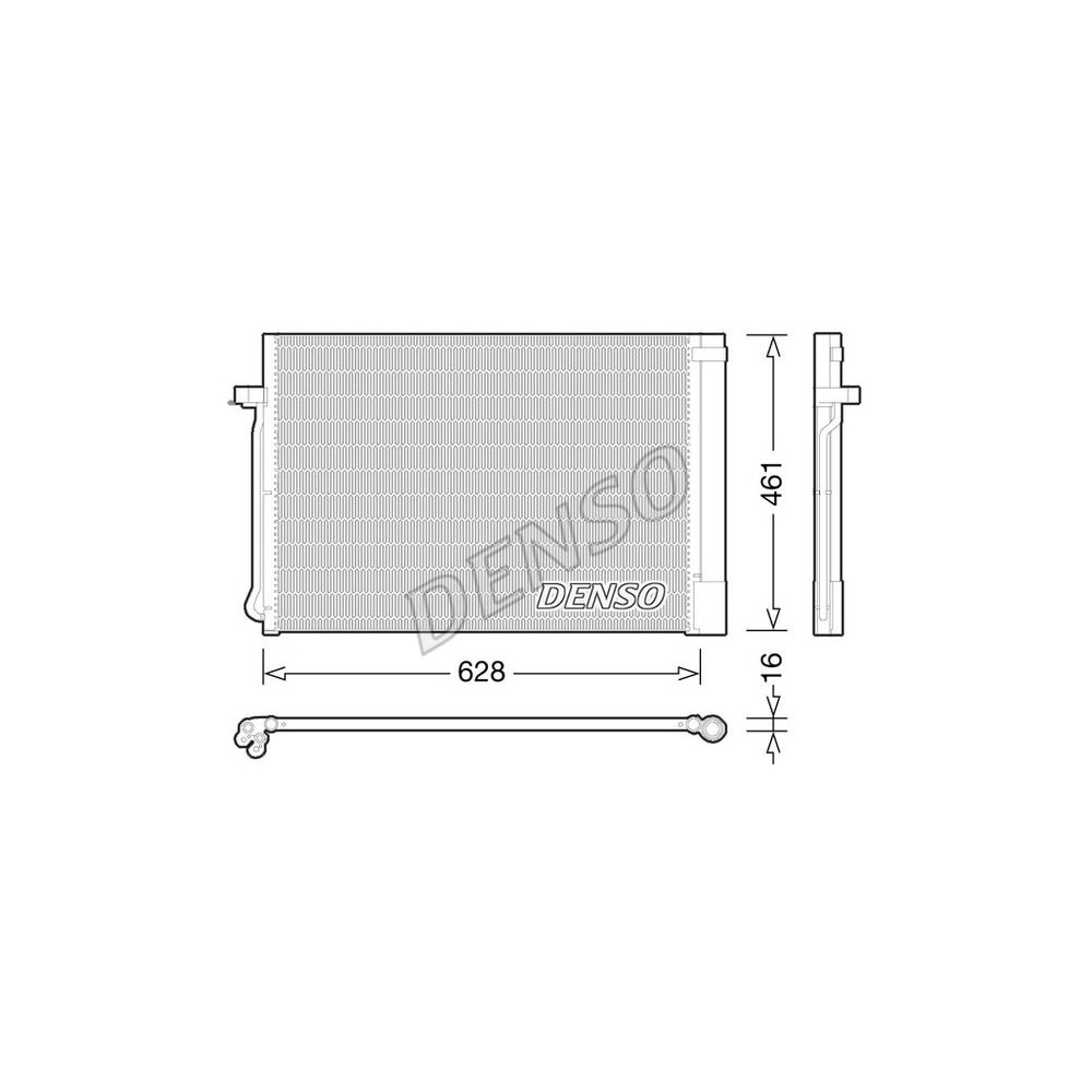 DENSO Kondensator, Klimaanlage DCN05013