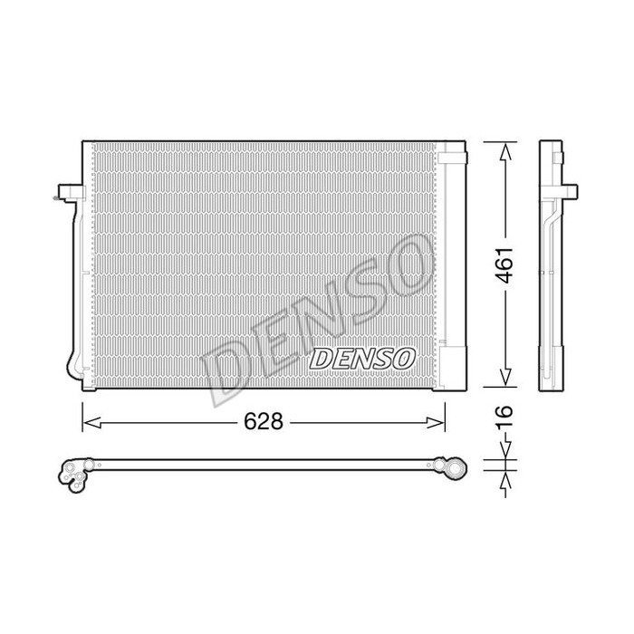 DENSO Kondensator, Klimaanlage DCN05013