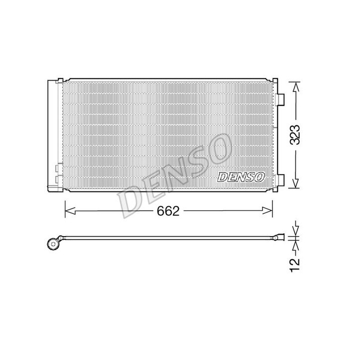 DENSO Kondensator, Klimaanlage DCN05103