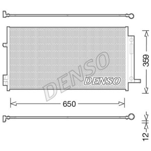DENSO Kondensator, Klimaanlage DCN06016