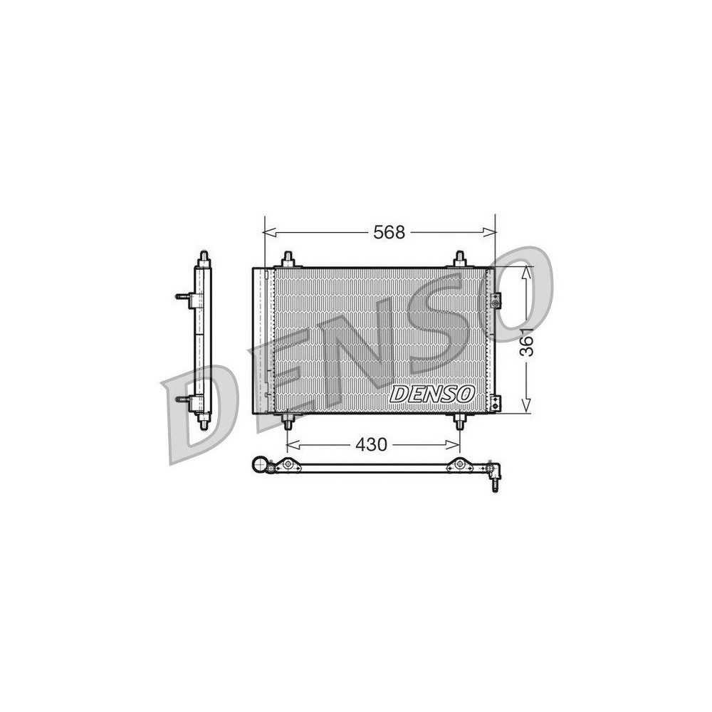 DENSO Kondensator, Klimaanlage DCN07008
