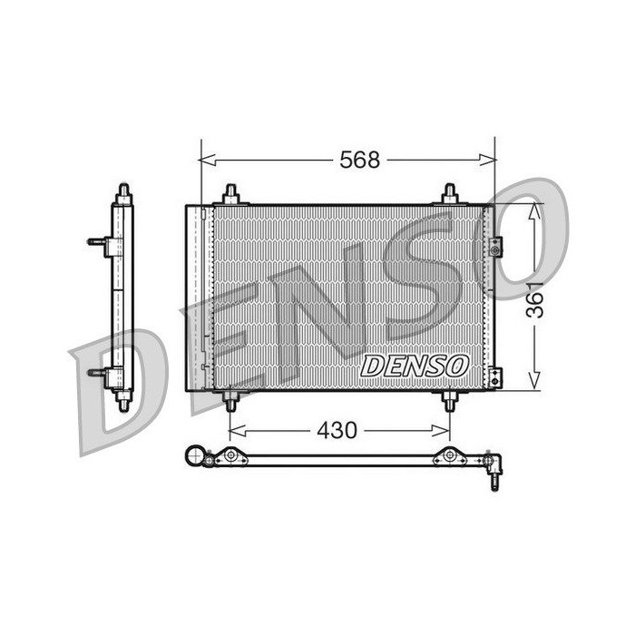 DENSO Kondensator, Klimaanlage DCN07008