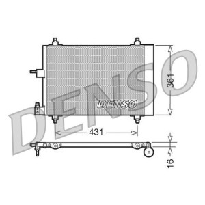 DENSO Kondensator, Klimaanlage DCN07009