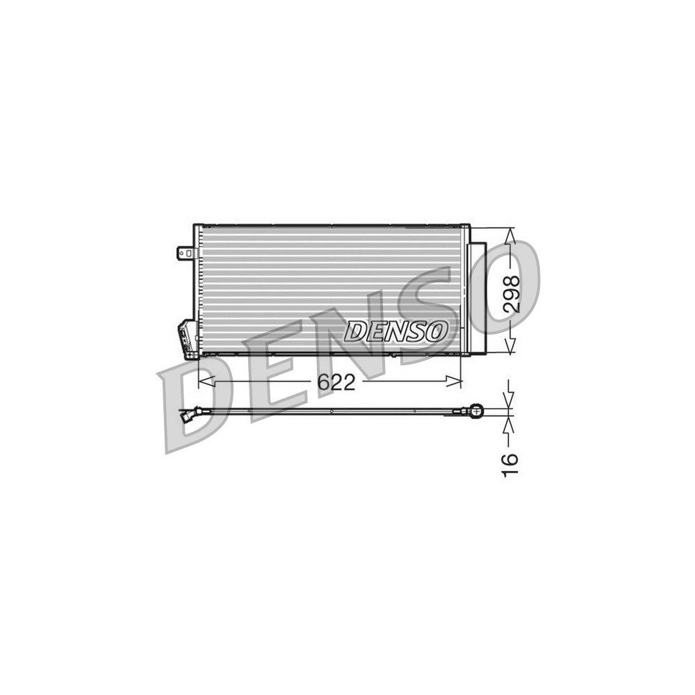 DENSO Kondensator, Klimaanlage DCN09018
