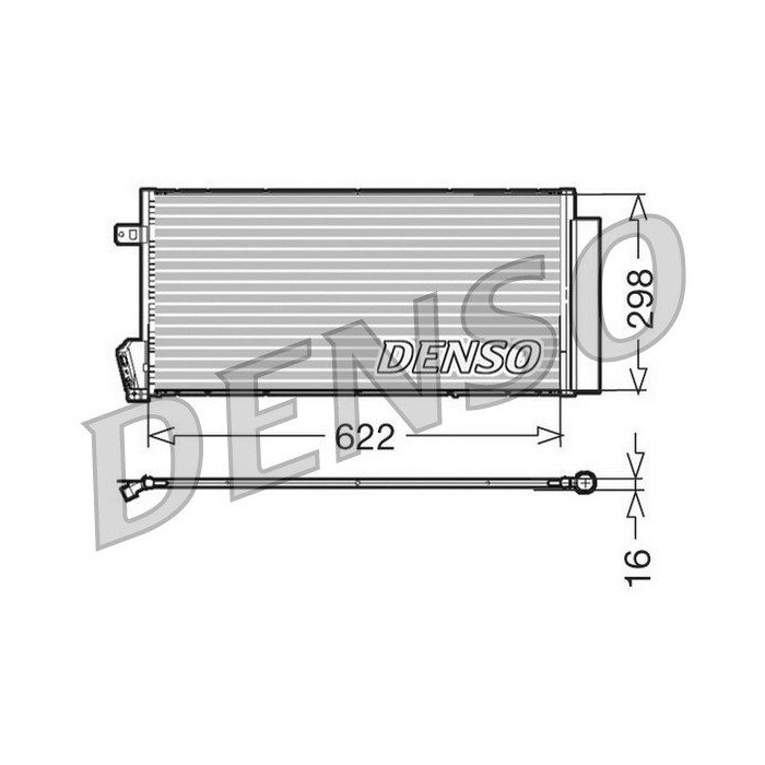 DENSO Kondensator, Klimaanlage DCN09018