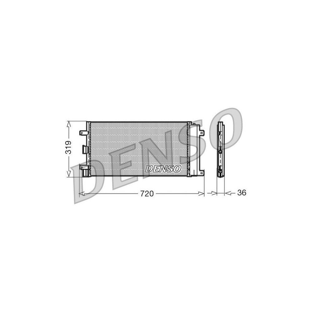 DENSO Kondensator, Klimaanlage DCN09042