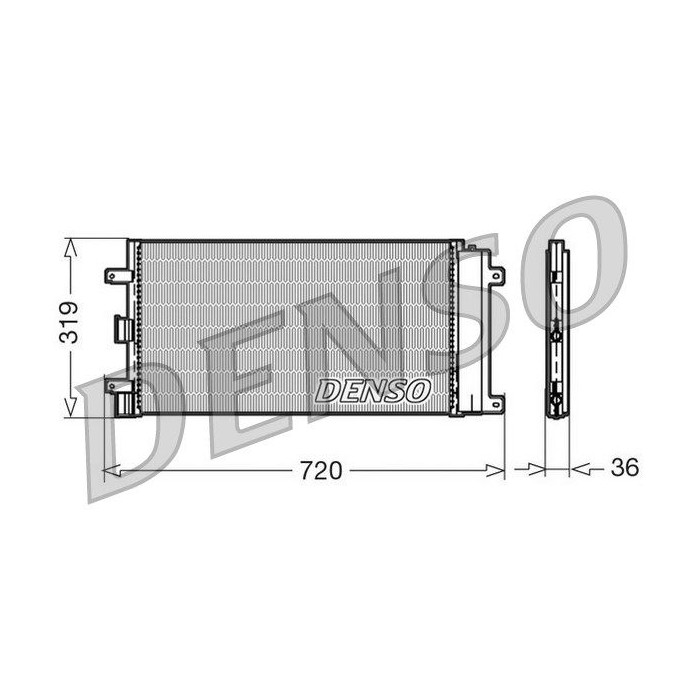 DENSO Kondensator, Klimaanlage DCN09042