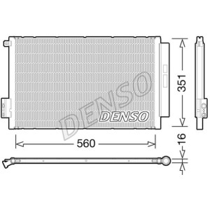 DENSO Kondensator, Klimaanlage DCN09043