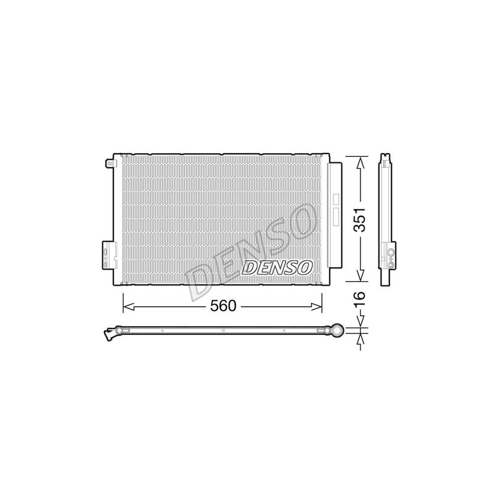 DENSO Kondensator, Klimaanlage DCN09043