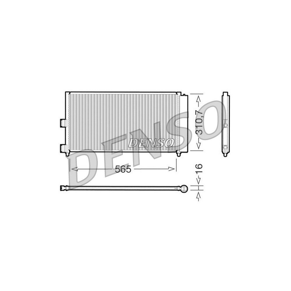 DENSO Kondensator, Klimaanlage DCN09070
