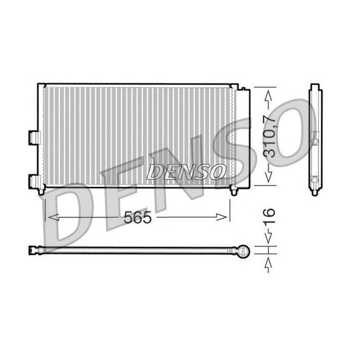 DENSO Kondensator, Klimaanlage DCN09070