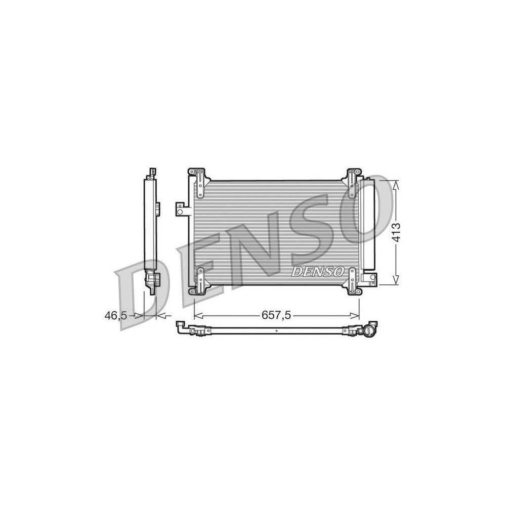 DENSO Kondensator, Klimaanlage DCN09083