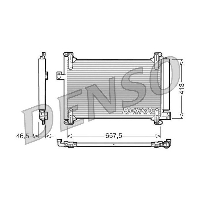 DENSO Kondensator, Klimaanlage DCN09083