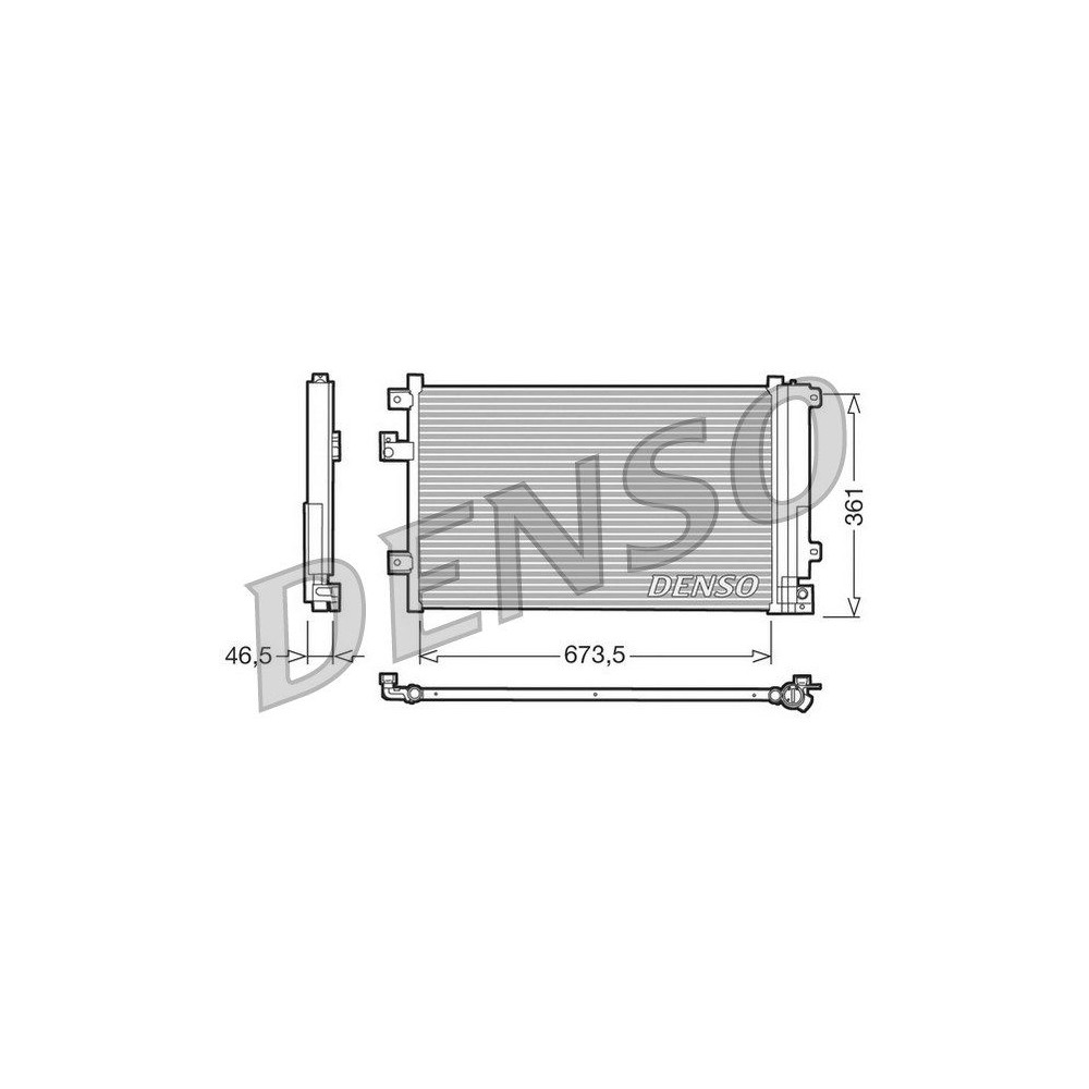 DENSO Kondensator, Klimaanlage DCN09084