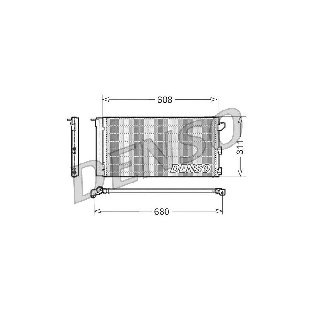 DENSO Kondensator, Klimaanlage DCN09105