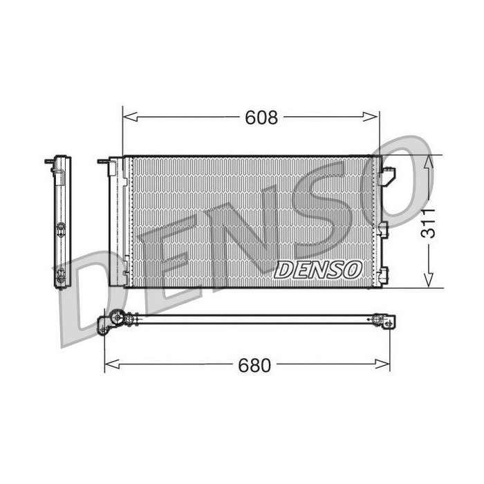 DENSO Kondensator, Klimaanlage DCN09105