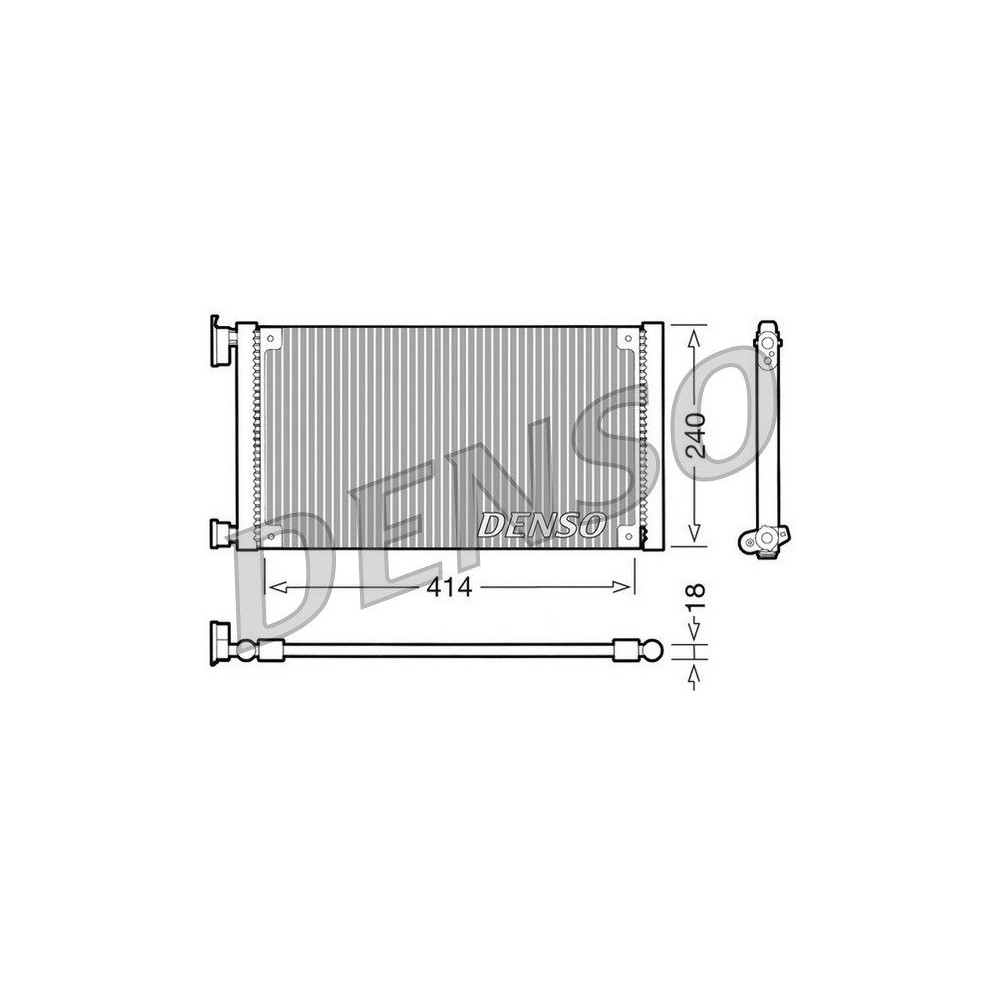 DENSO Kondensator, Klimaanlage DCN09120