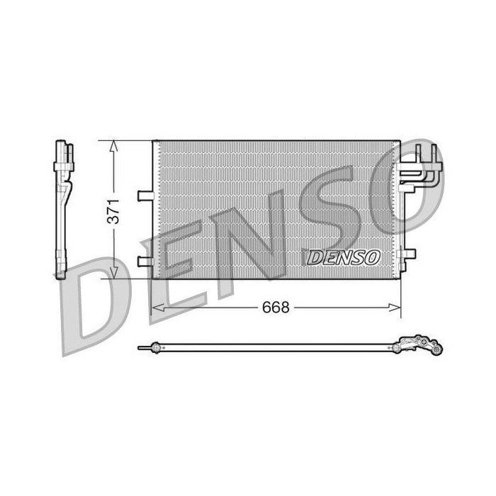 DENSO Kondensator, Klimaanlage DCN10007