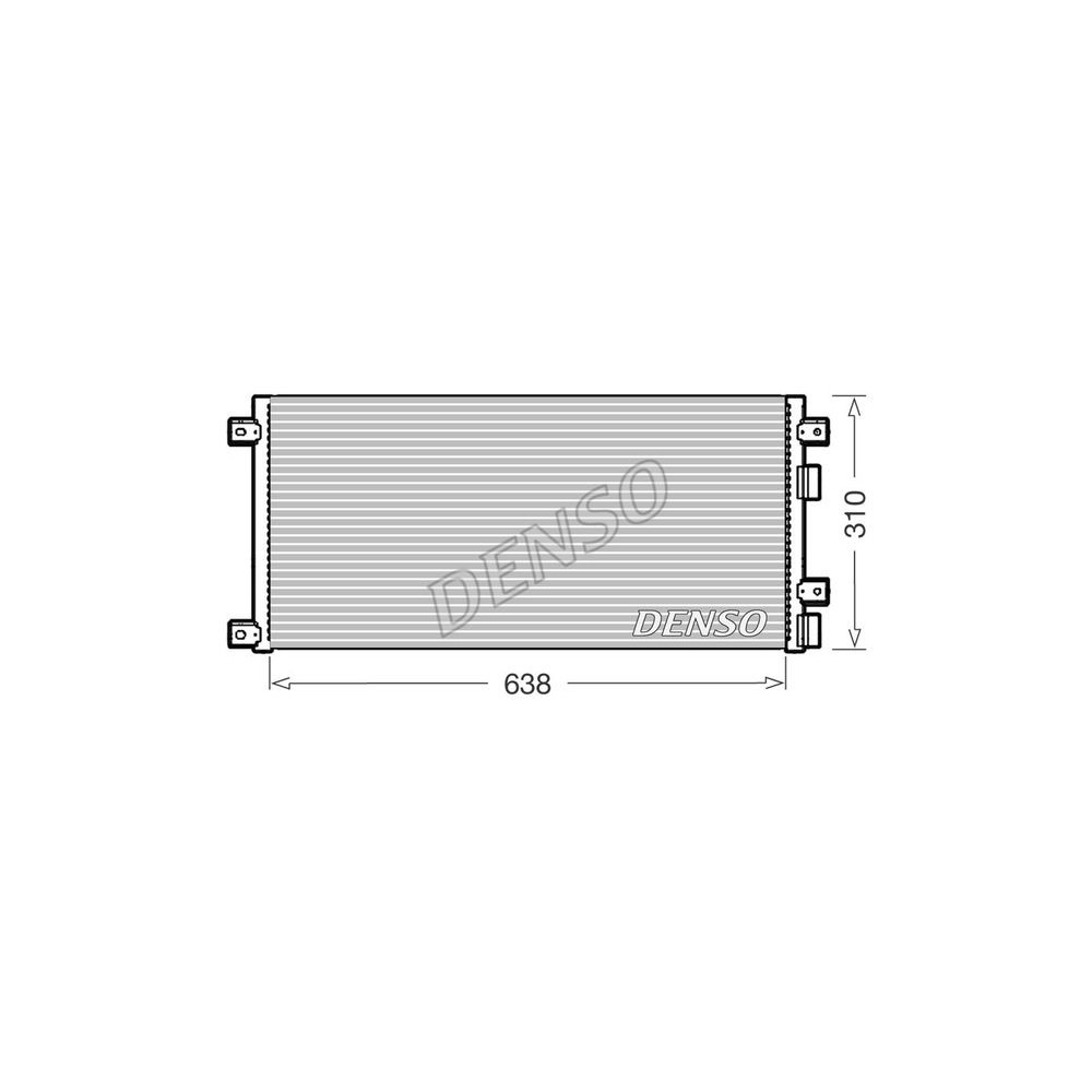 DENSO Kondensator, Klimaanlage DCN12006