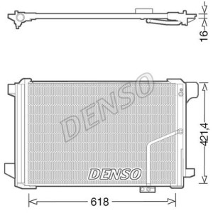 DENSO Kondensator, Klimaanlage DCN17035