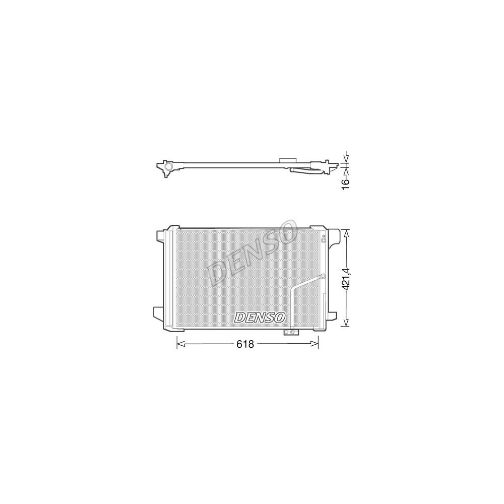 DENSO Kondensator, Klimaanlage DCN17035