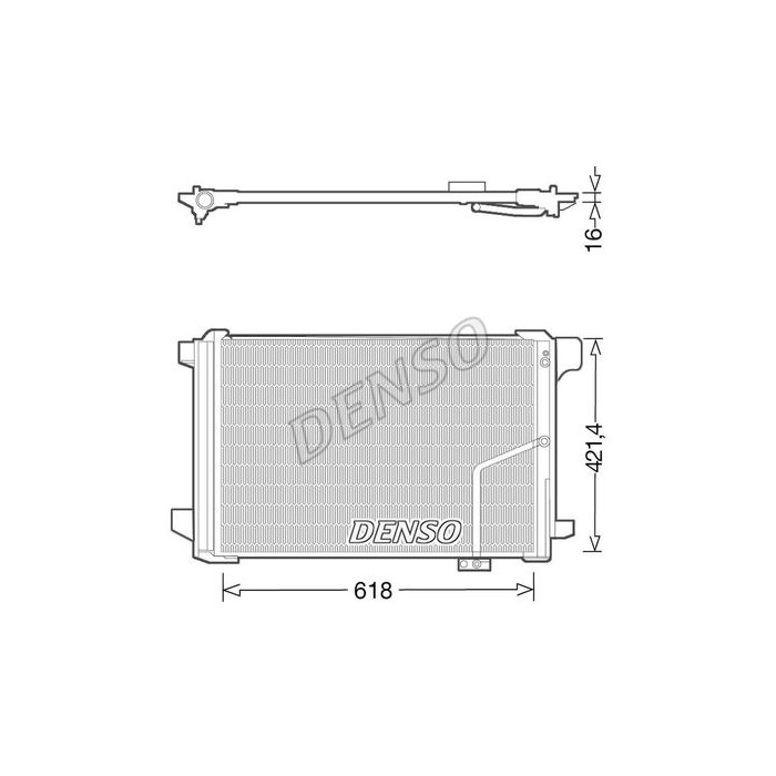 DENSO Kondensator, Klimaanlage DCN17035