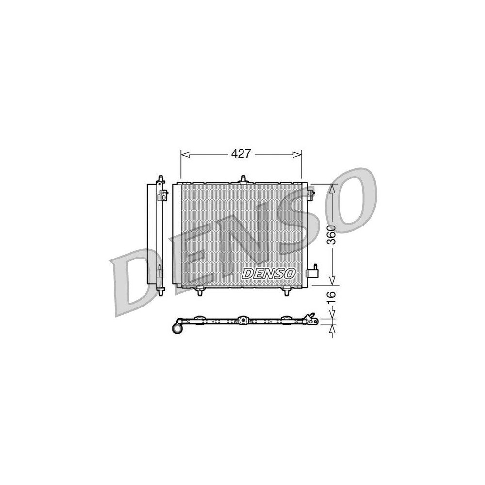 DENSO Kondensator, Klimaanlage DCN21009