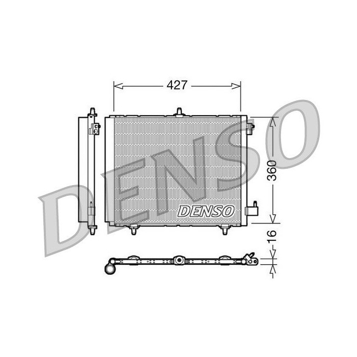 DENSO Kondensator, Klimaanlage DCN21009