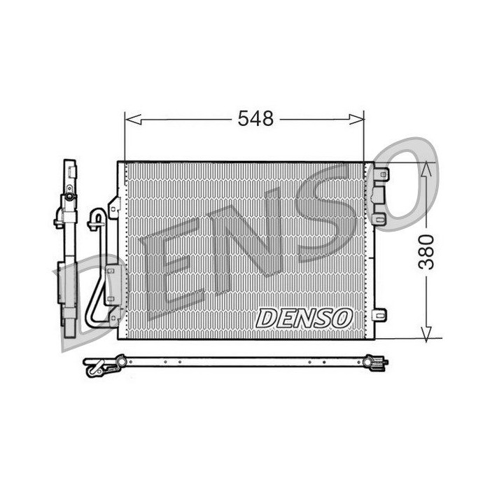 DENSO Kondensator, Klimaanlage DCN23008