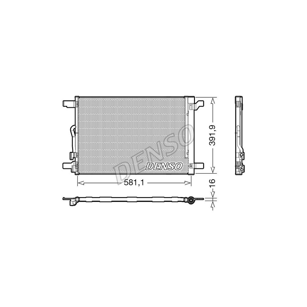DENSO Kondensator, Klimaanlage DCN32024
