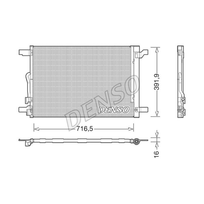 DENSO Kondensator, Klimaanlage DCN32024