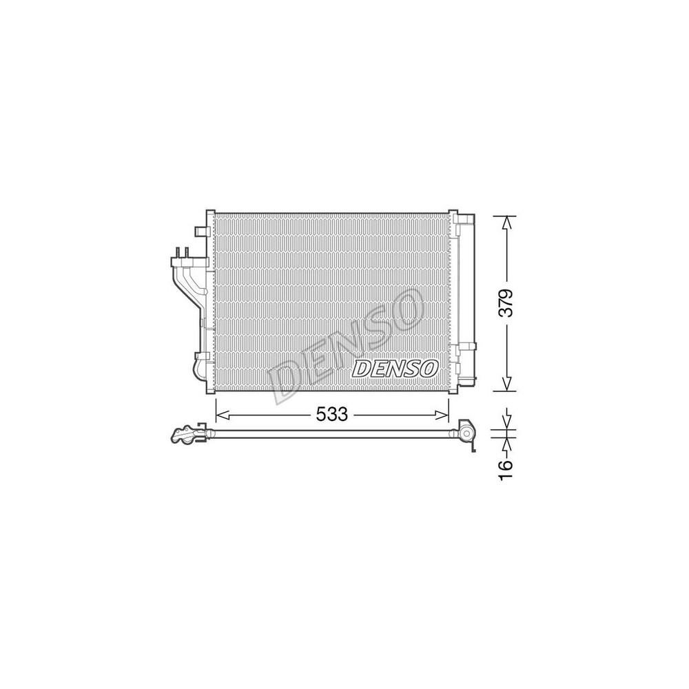 DENSO Kondensator, Klimaanlage DCN41004