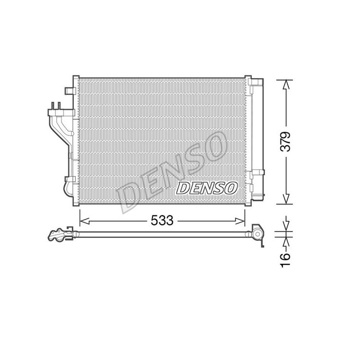 DENSO Kondensator, Klimaanlage DCN41004