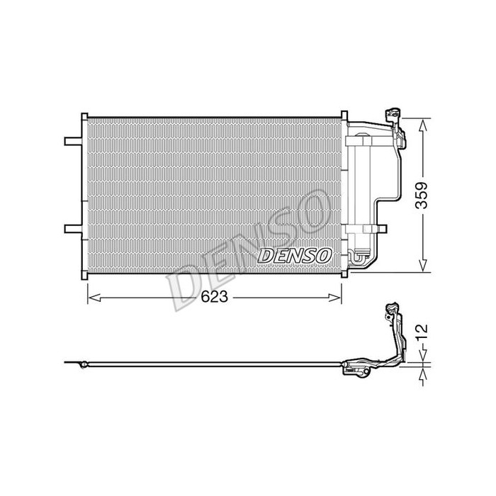 DENSO Kondensator, Klimaanlage DCN44011